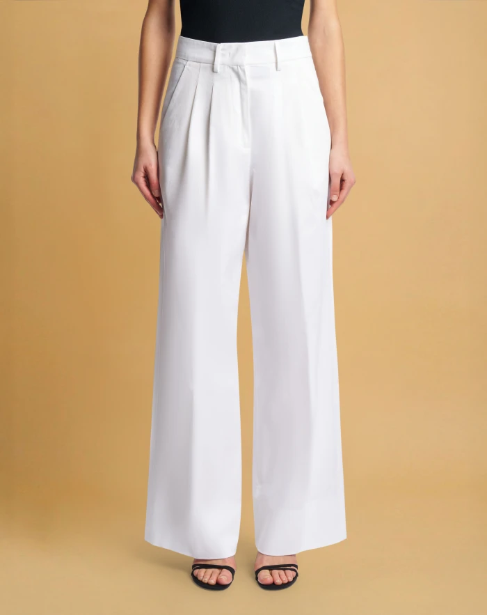 Frankie trousers in stretch gabardine