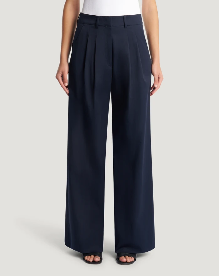 Frankie trousers in stretch gabardine