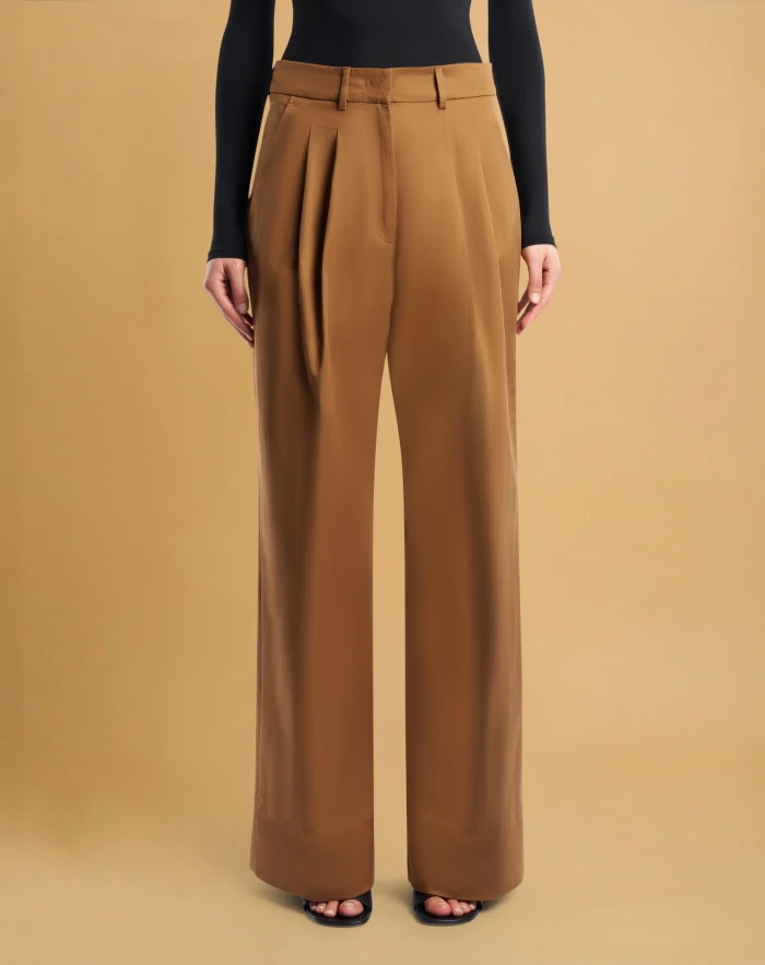 Frankie trousers in stretch gabardine