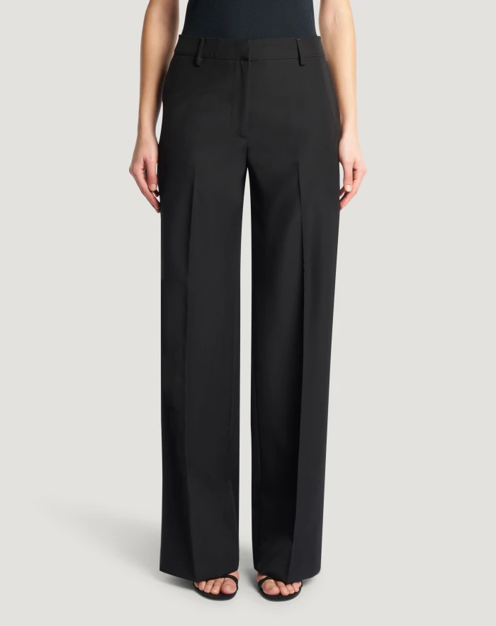 Francoise trousers in wool poplin