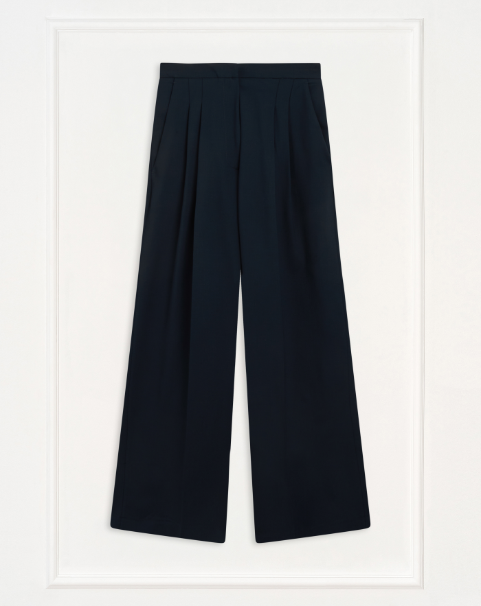 Pantaloni Grace in lana batavia