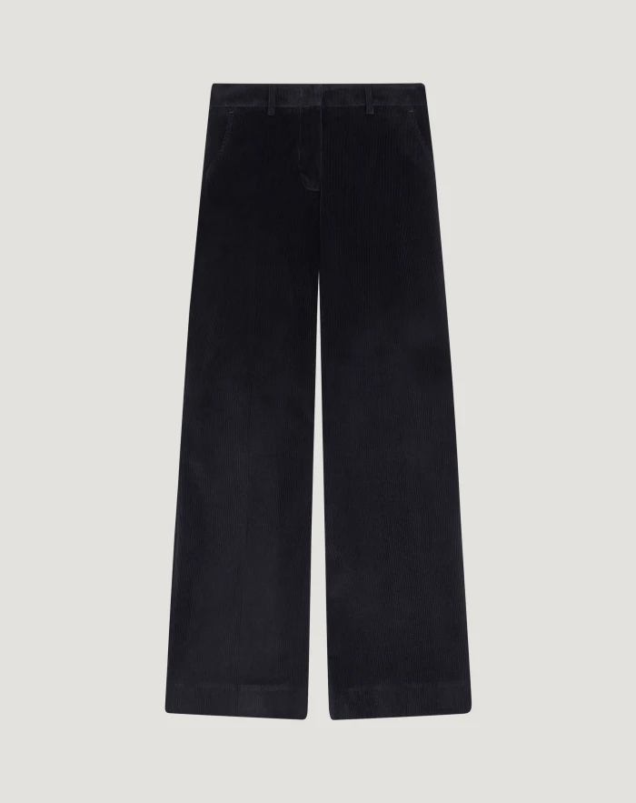 Hose Jaine aus Stretch-Samt