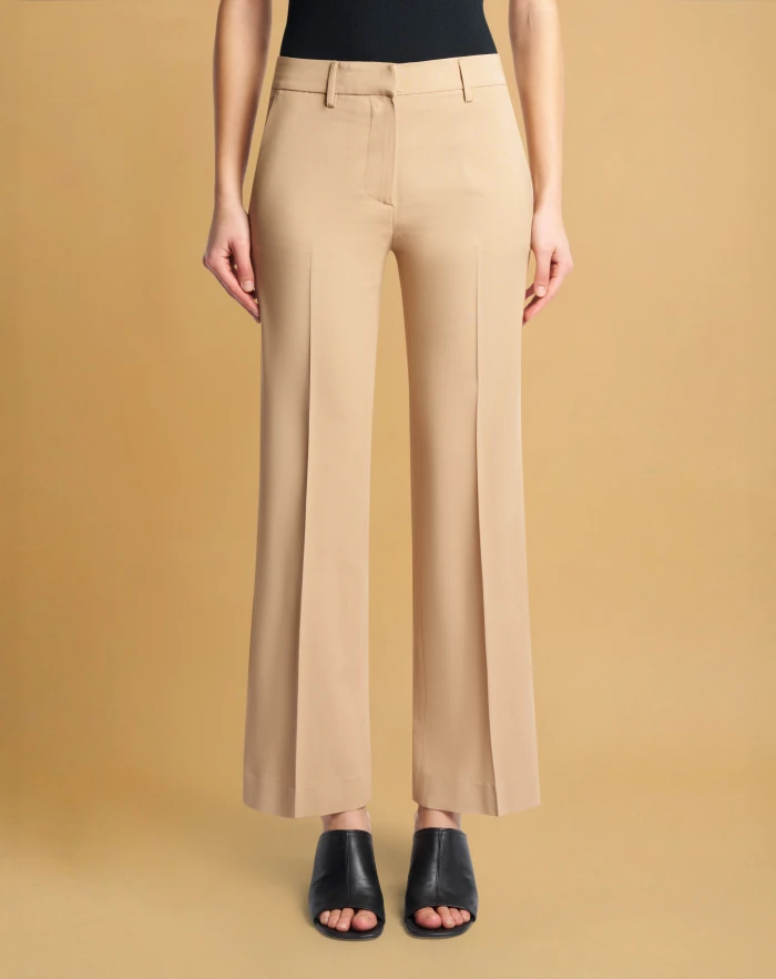 Jodie trousers in stretch satin