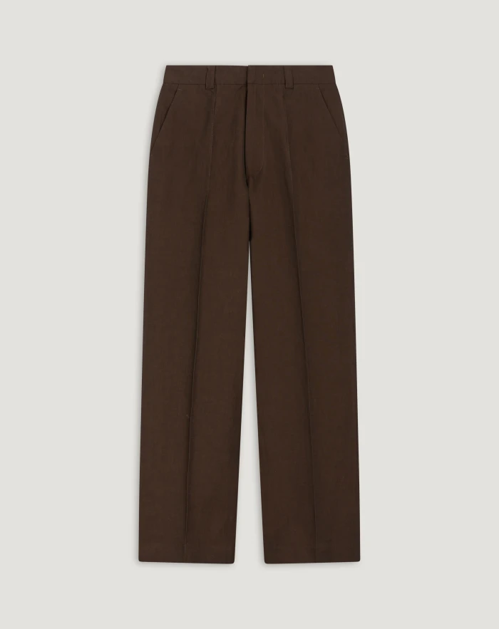 Pantaloni Katharine in lino e cotone