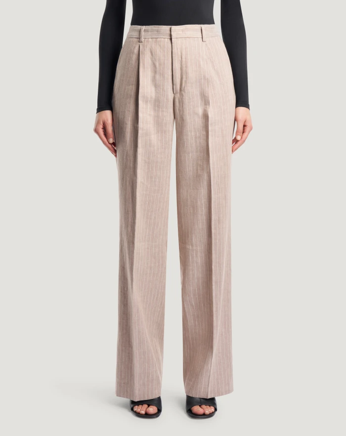 Lola trousers in linen and cotton