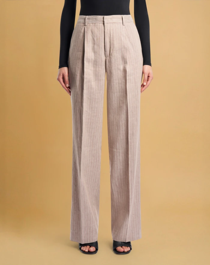 Lola trousers in linen and cotton