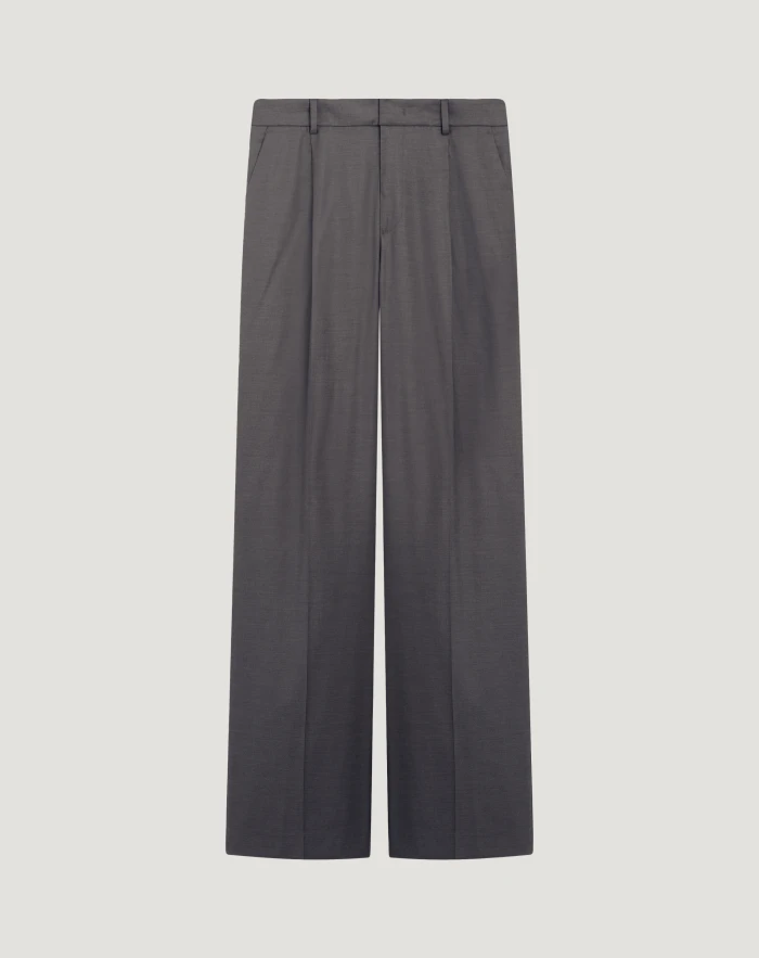 Hose Lola aus Stretch-Wolltwill