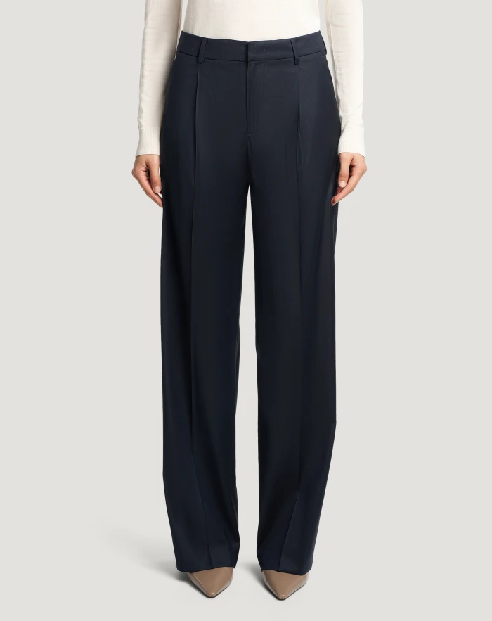 Lola trousers in stretch wool twill