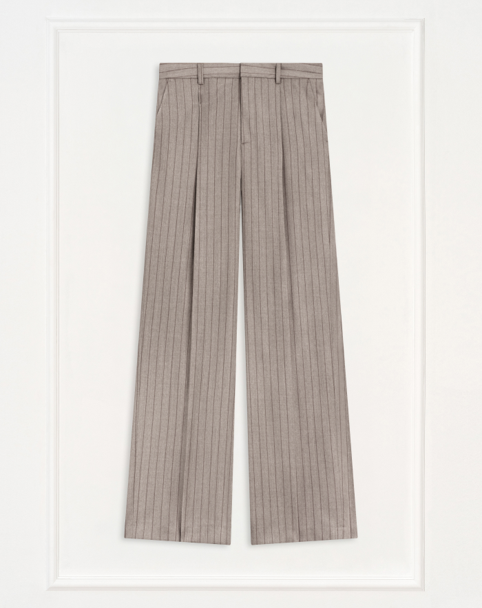 Lola trousers in wool flannel