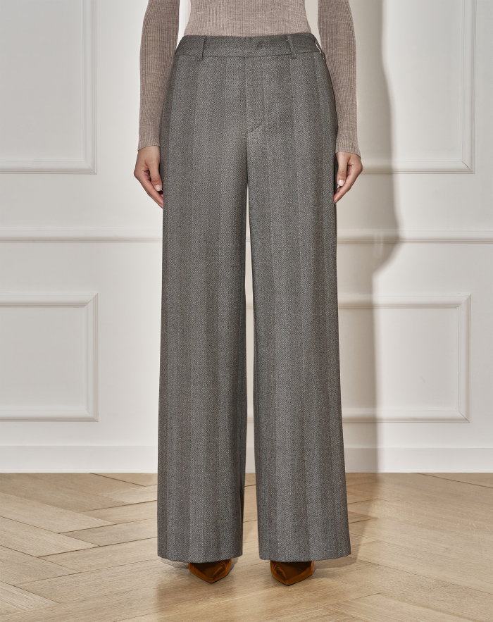 Lorenza trousers in stretch flannel