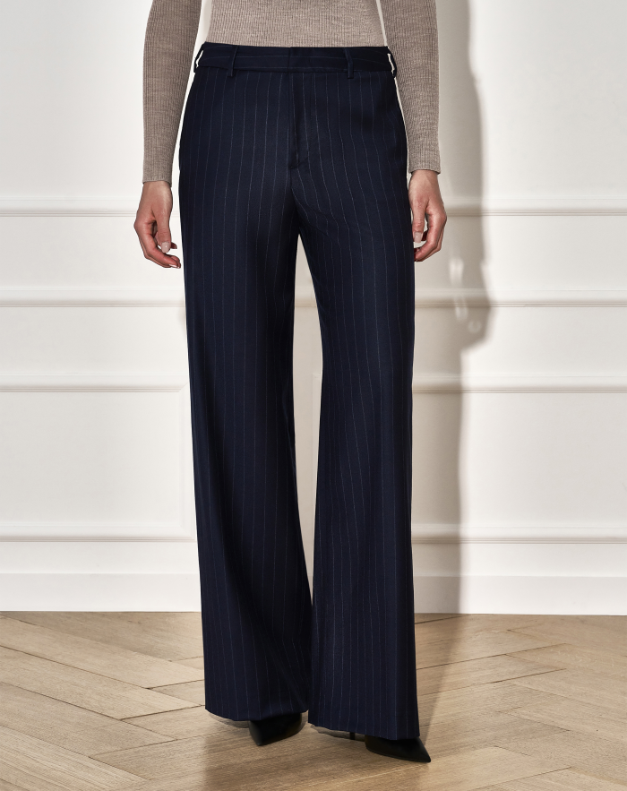 Lorenza trousers in stretch flannel