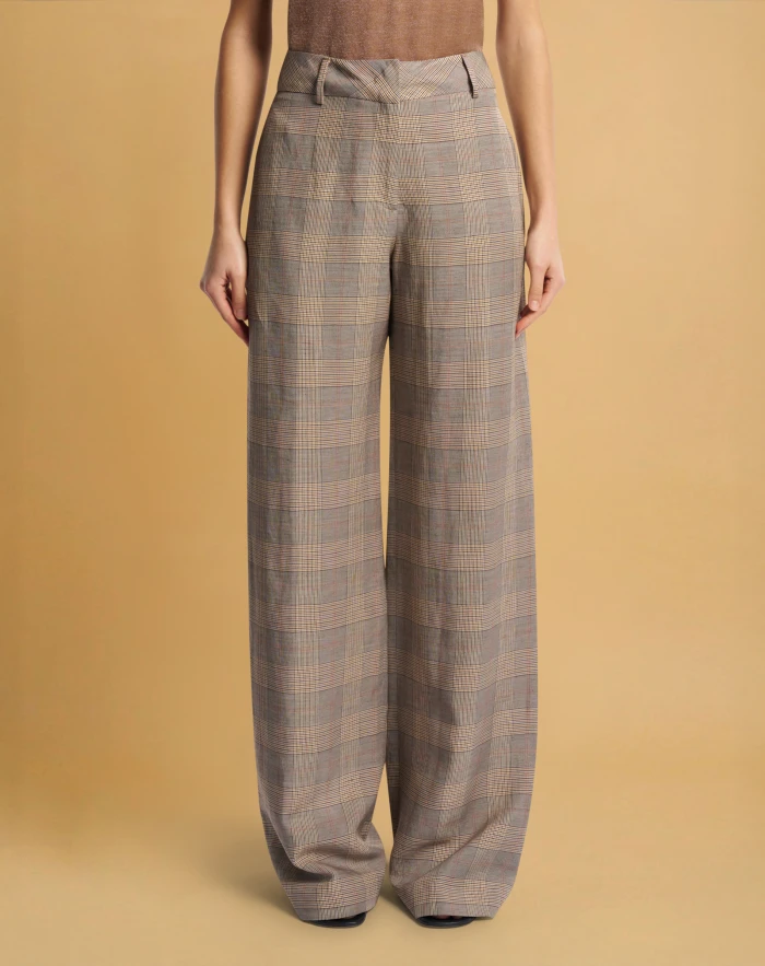 Nicol trousers in linen and viscose