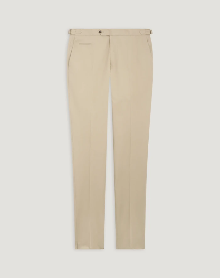 Slim stretch gabardine trousers