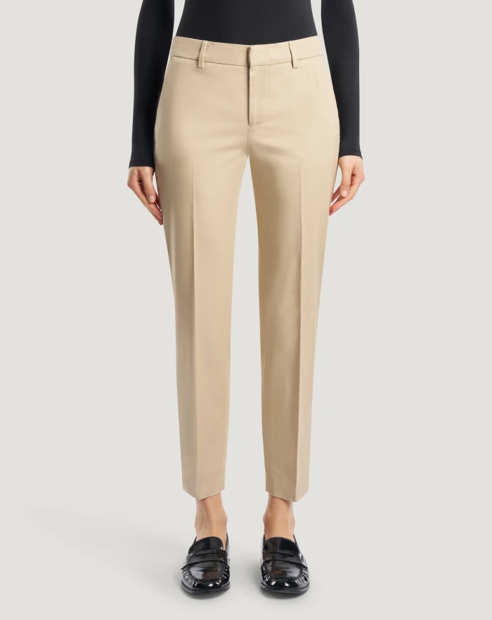 New York trousers in stretch gabardine