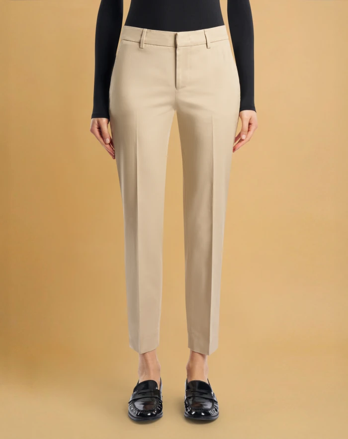 New York trousers in stretch gabardine