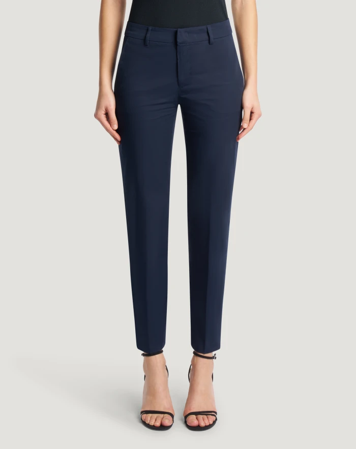 New York trousers in stretch gabardine
