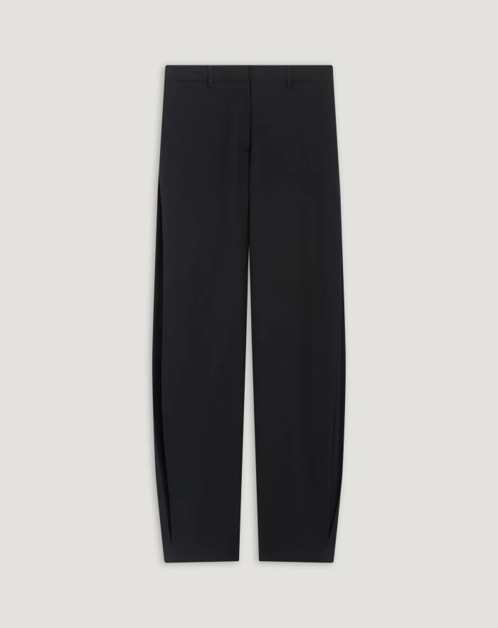 Pantaloni Paola in popeline di lana