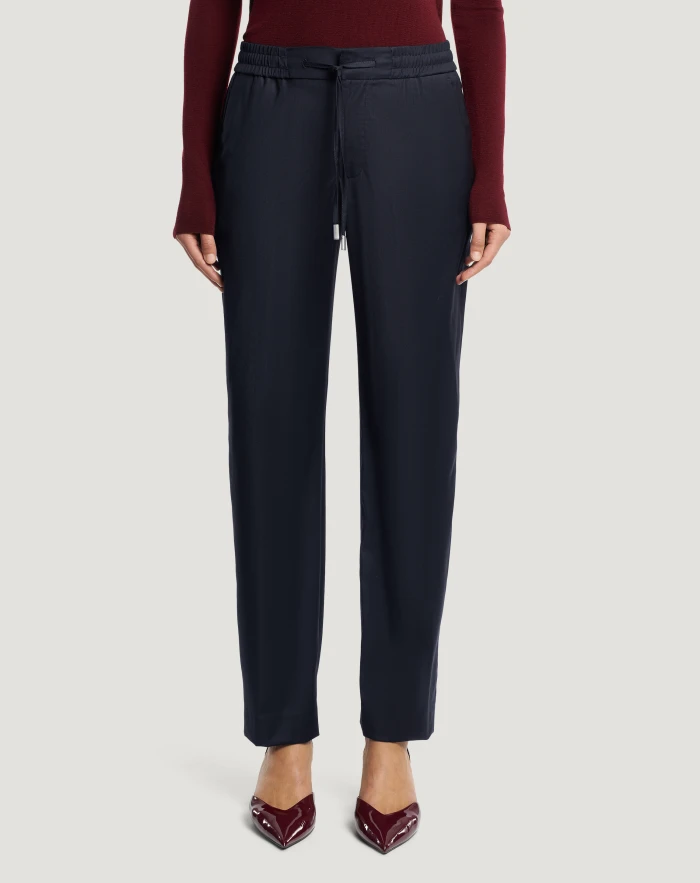 Erika trousers in stretch wool twill