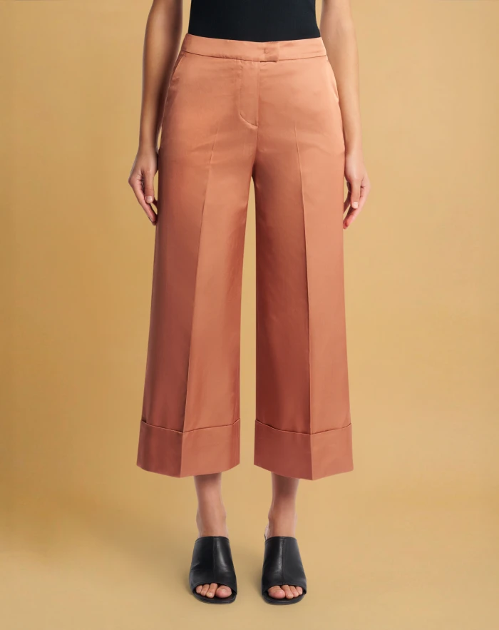 Colette trousers in flowy satin