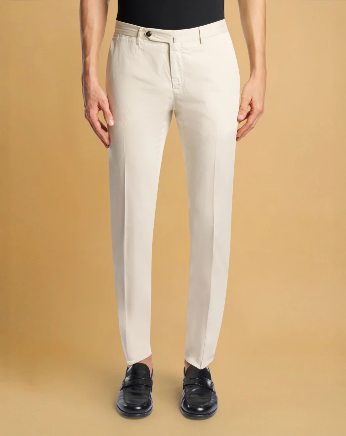 Slim silkochino trousers