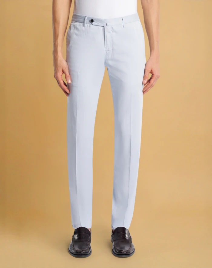 Slim silkochino trousers