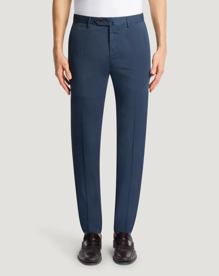 Slim silkochino trousers