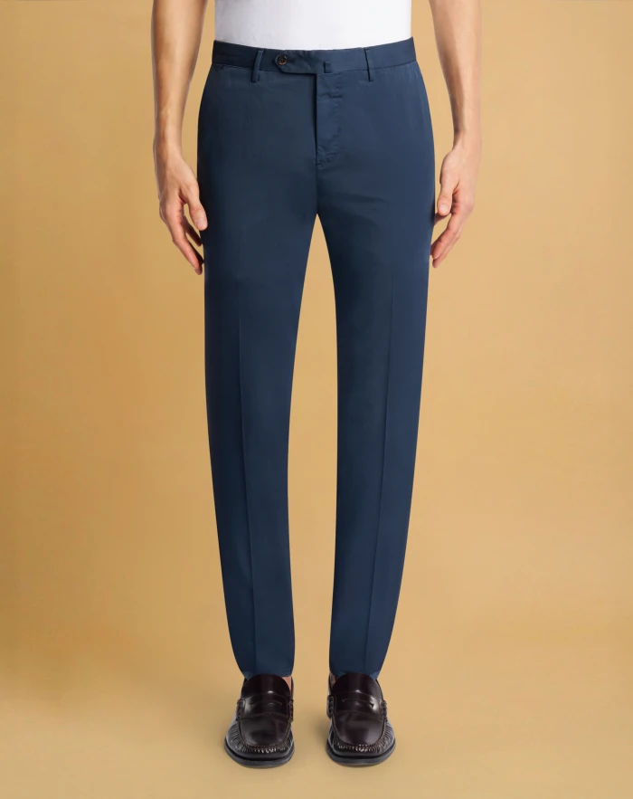 Slim silkochino trousers