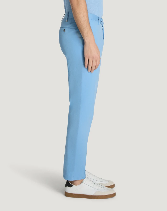 PT TRINO スーパースリムフィット46 ブルー パンツ スーパースリムフィット ストレッチトロ 51