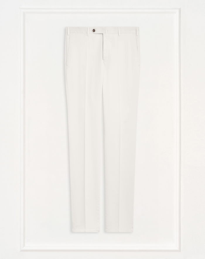 Slim trousers in stretch gabardine