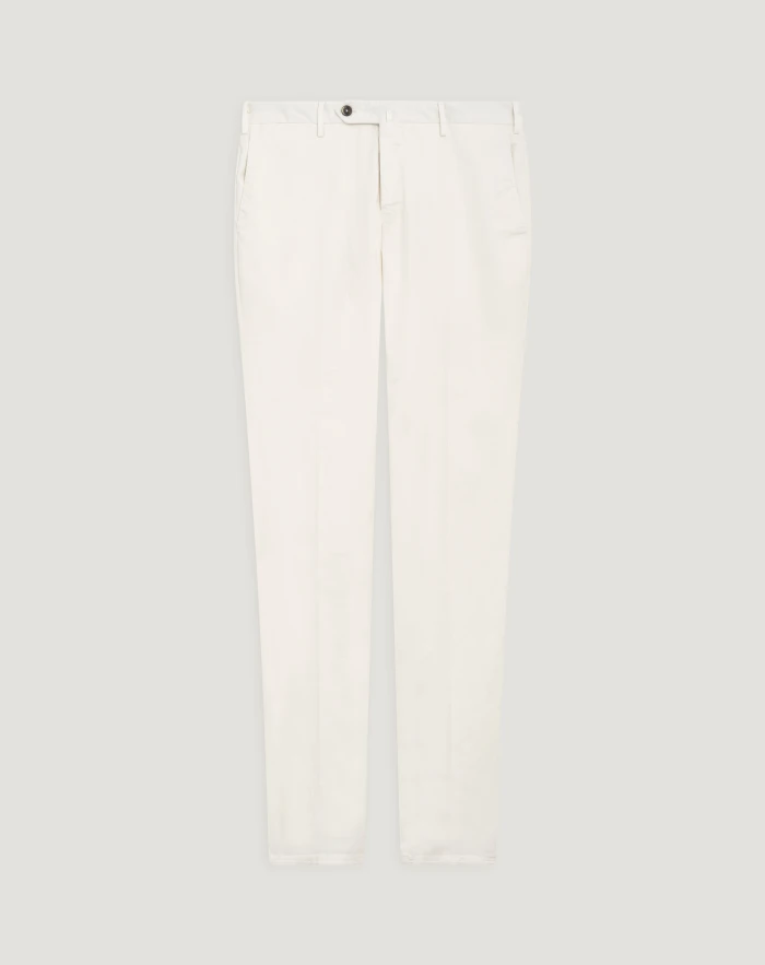 Slim stretch gabardine trousers