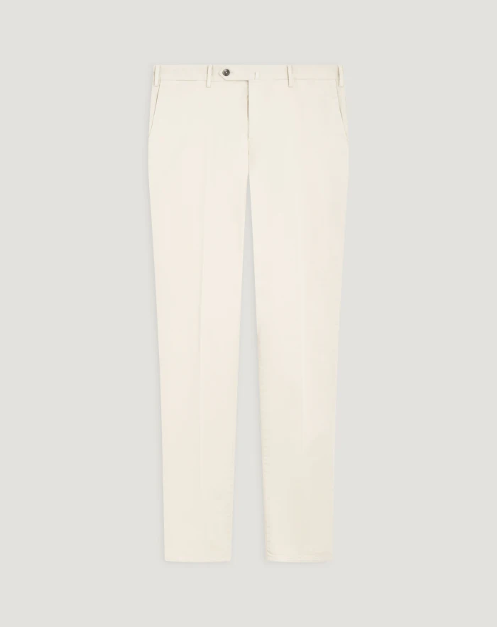Slim stretch gabardine trousers