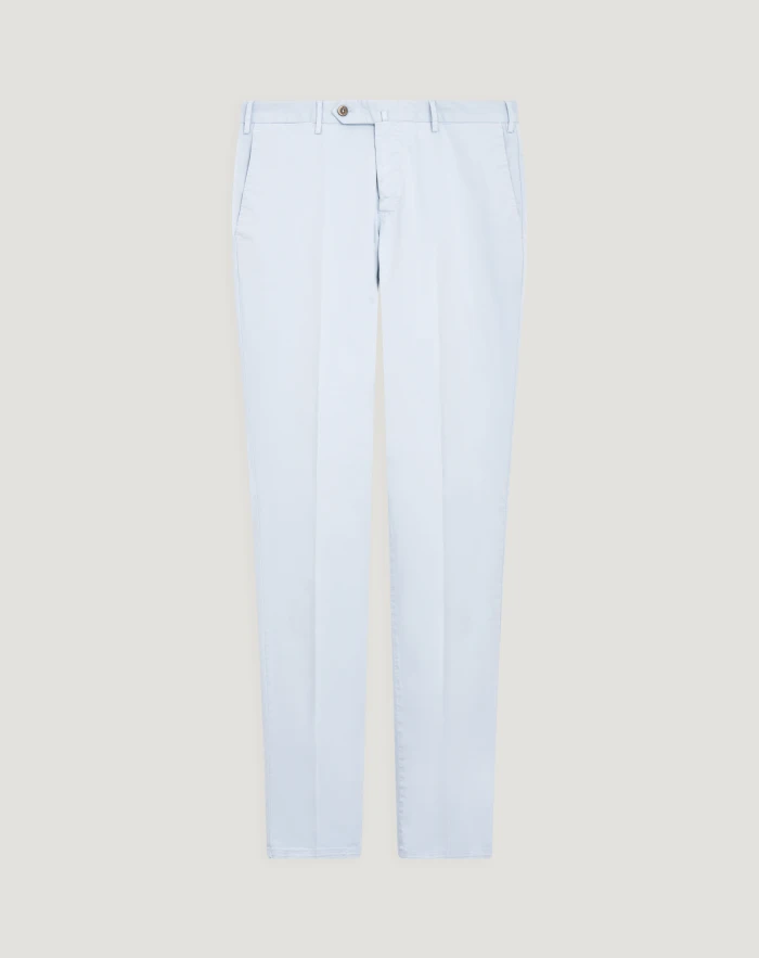 Slim stretch gabardine trousers