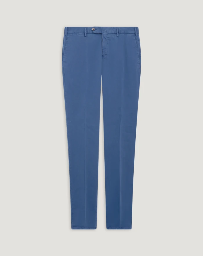 Slim stretch gabardine trousers