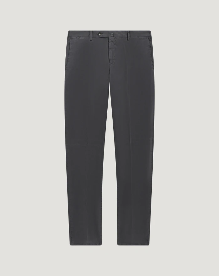 Slim stretch gabardine trousers
