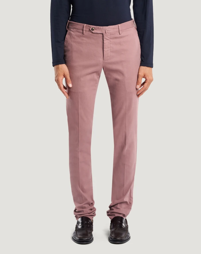 Slim stretch gabardine trousers