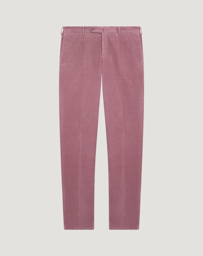 Slim trousers in stretch velvet