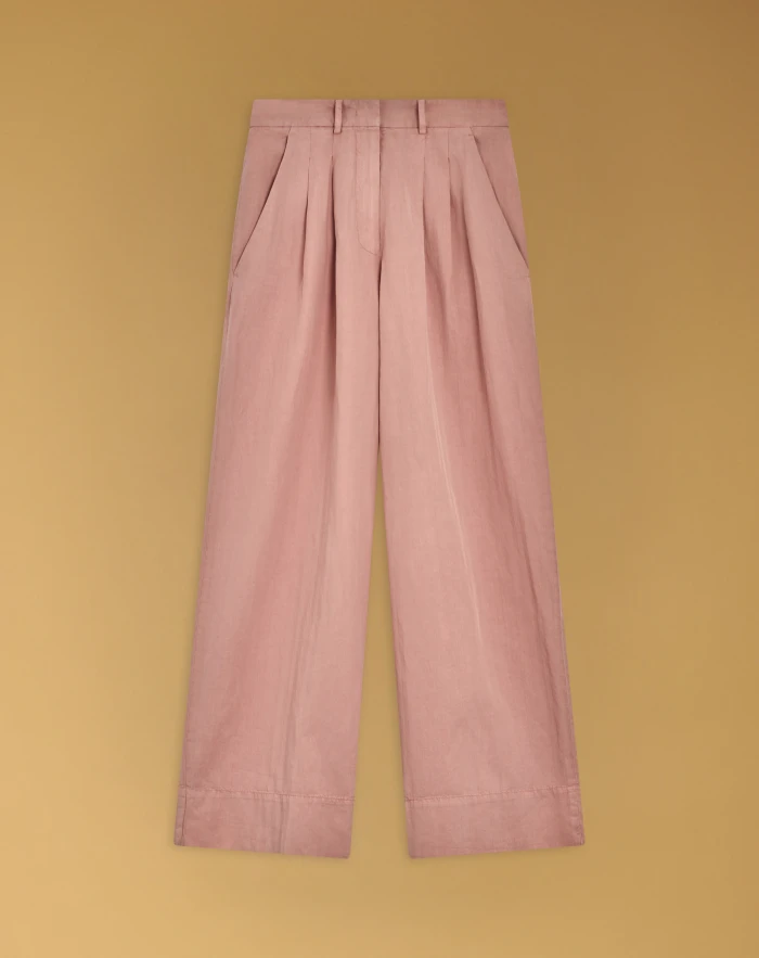 Frankie trousers in cotton and linen