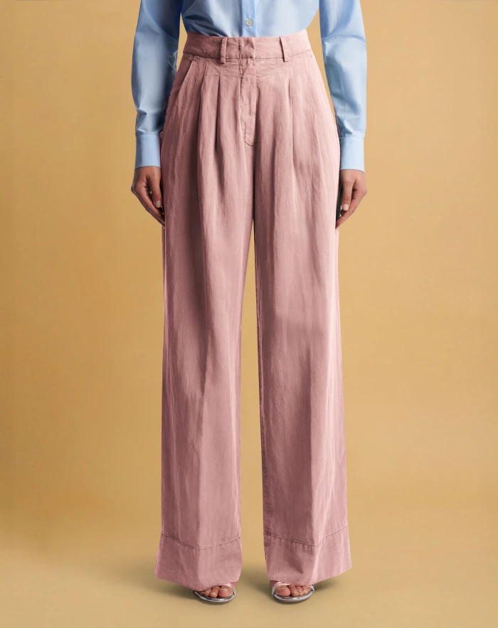 Frankie trousers in cotton and linen