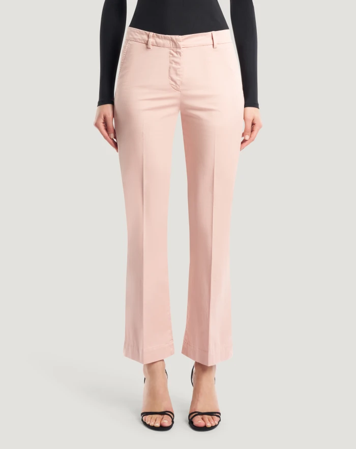 Pantaloni Jaine in satin stretch