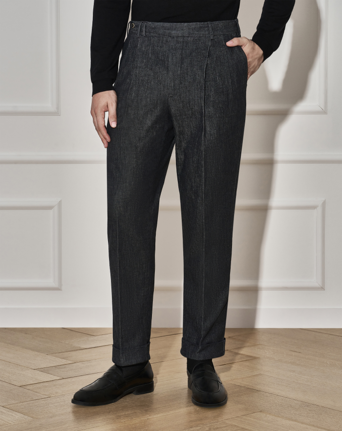 Carrot jeans in stretch denim