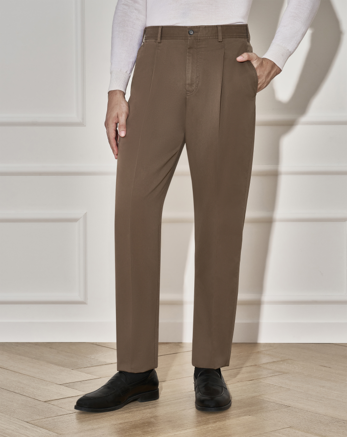 Union chino trousers in cotton drill