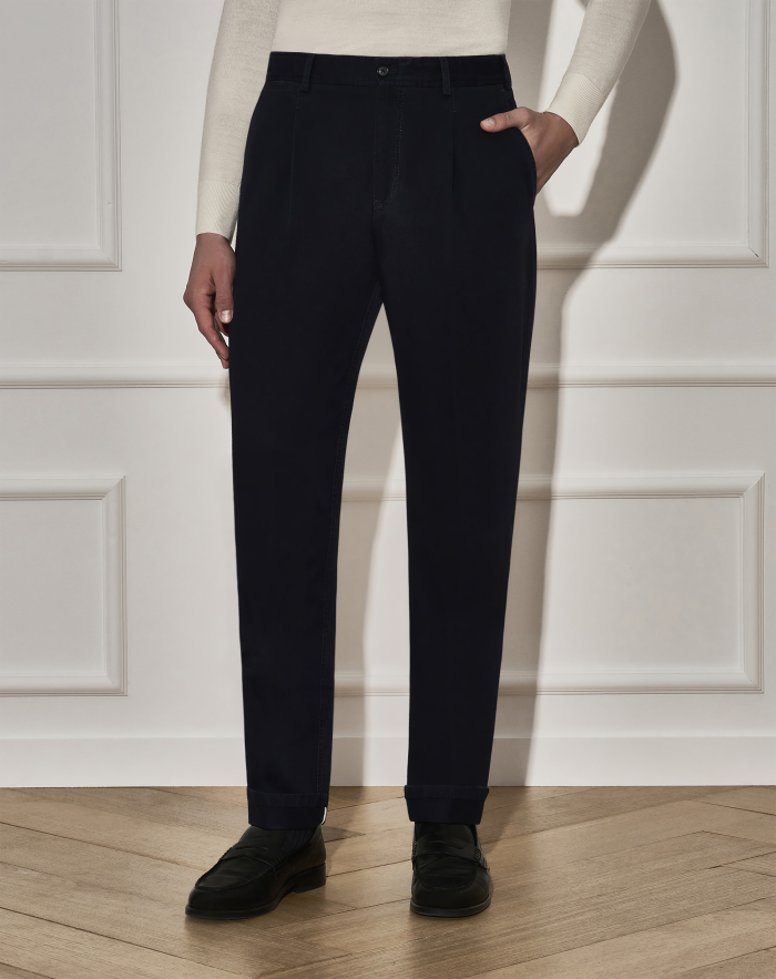 Union chino trousers in cotton drill