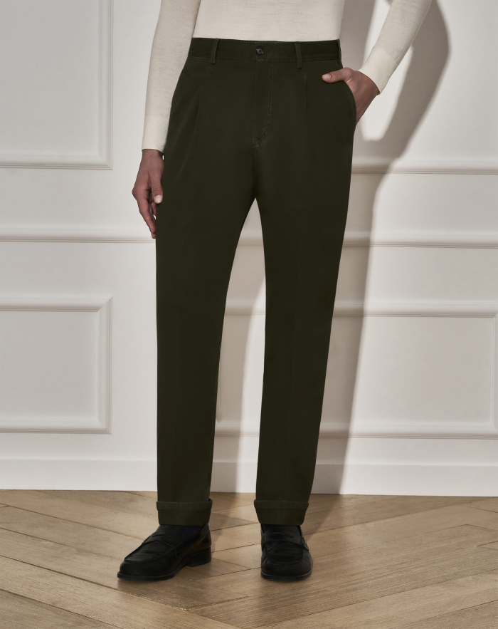 Union chino trousers in cotton drill