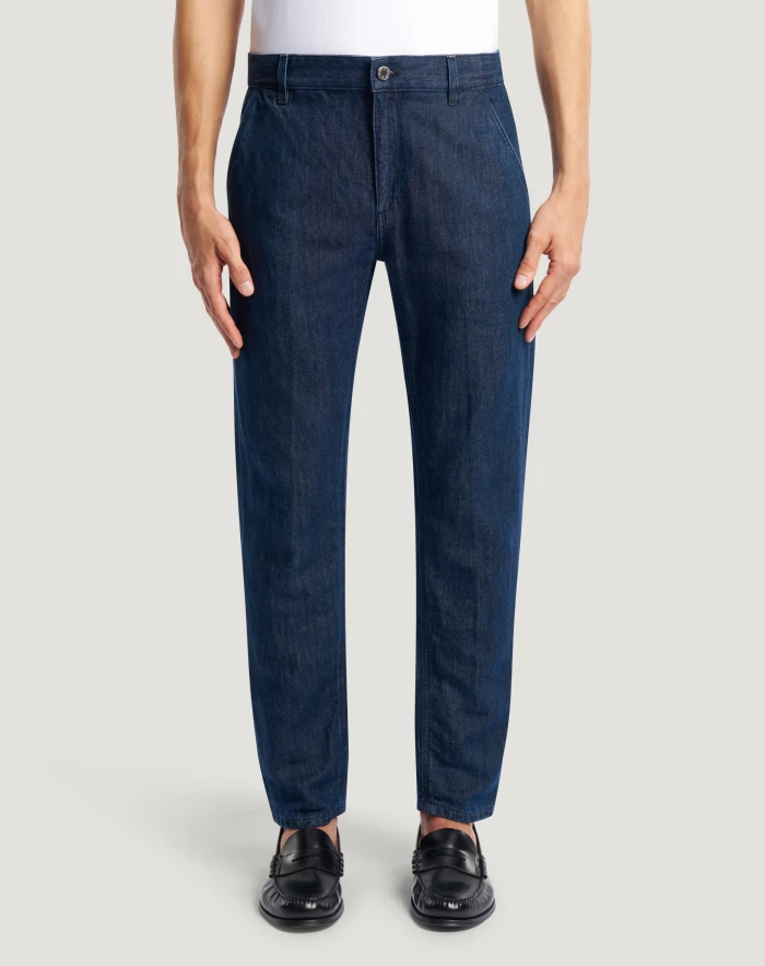 Indie jeans in cotton and silk denim