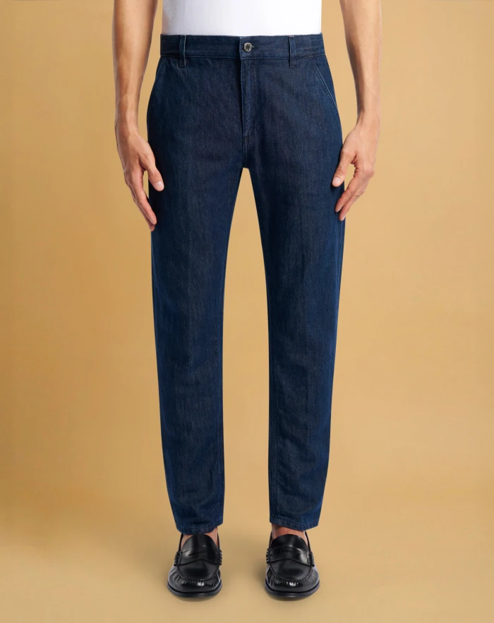 Indie jeans in cotton and silk denim