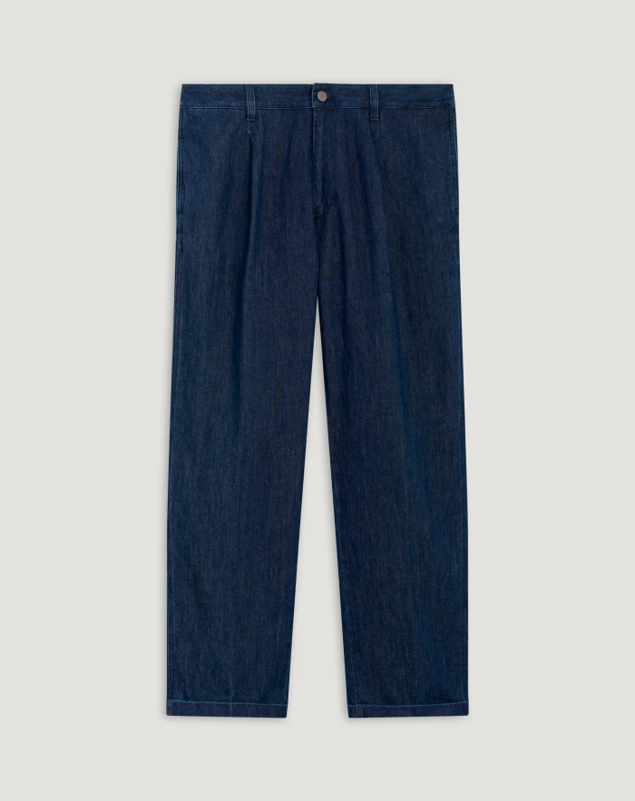 Jeans Lord in denim di cotone e lino