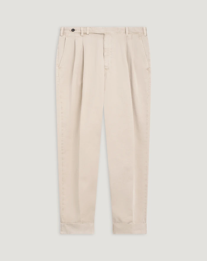 Carrot cotton trousers
