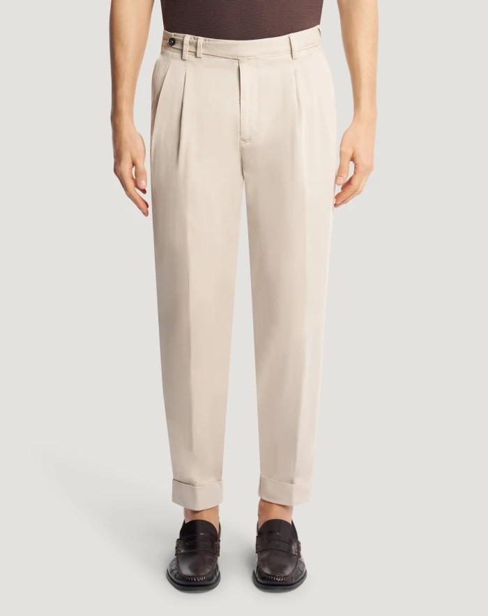 Carrot cotton trousers