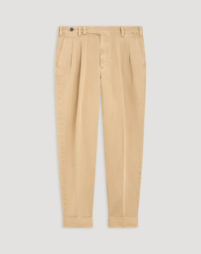 Carrot cotton trousers