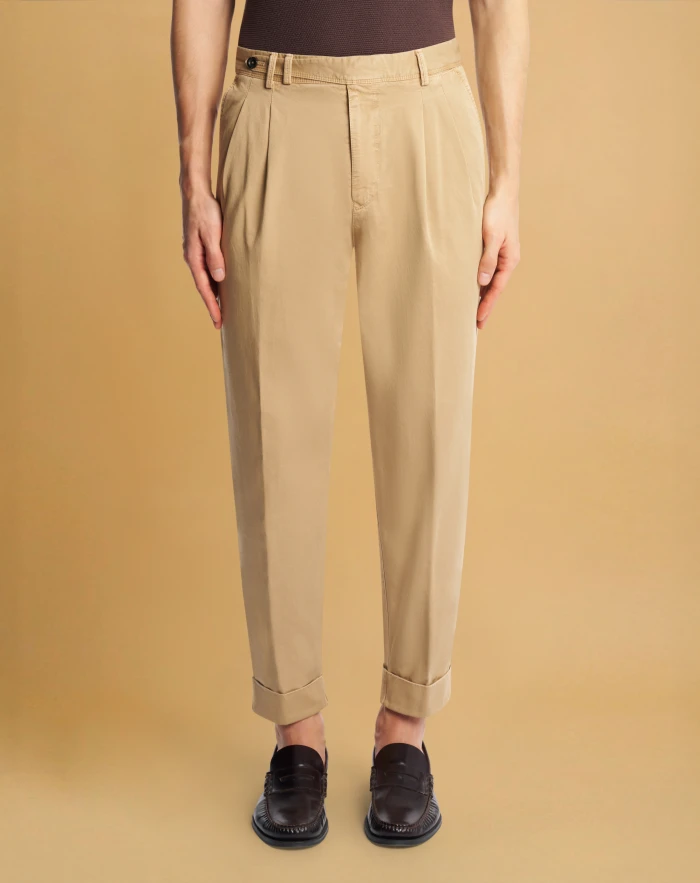 Carrot cotton trousers